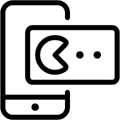 Video Game Smartphone Portrait Icon from Ultimate Light Set