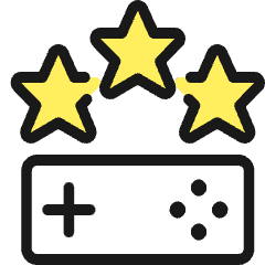 Video Game Wii Rating Icon from Ultimate Colors Set