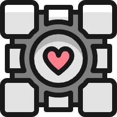 Video Game Logo Companion Cube Icon from Ultimate Colors Set