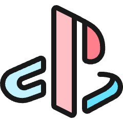 Video Game Logo Playstation Icon from Ultimate Colors Set