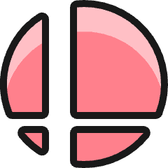 Video Game Logo Smash Bros Icon from Ultimate Colors Set