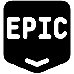 Epic Games Logo Icon from Ultimate Bold Set