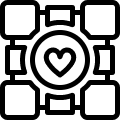 Video Game Logo Companion Cube Icon from Ultimate Light Set