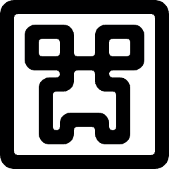 Video Game Logo Creeper Alternate Icon from Ultimate Bold Set