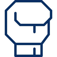 Bomberman Boxing Glove Icon from Cyber Line Set