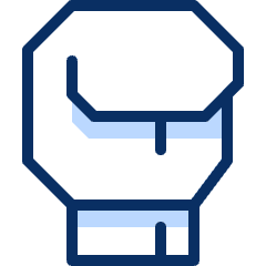 Bomberman Boxing Glove Icon from Cyber Duotone Set