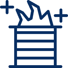 Fire Bucket Icon from Cyber Line Set