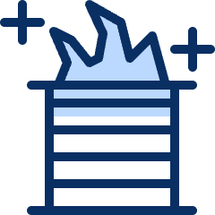 Fire Bucket Icon from Cyber Duotone Set