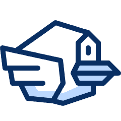 Flappy Bird Icon from Cyber Duotone Set