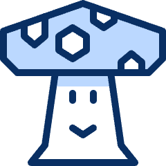 Kirby Mushroom Icon from Cyber Duotone Set