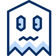 Pacman Ghost Icon from Cyber Duotone Set