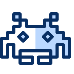 Space Invader Enemy 1 Icon from Cyber Duotone Set
