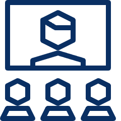 Video Meeting Group Icon from Cyber Line Set
