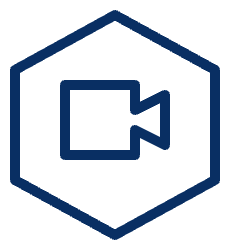 Video Meeting Hexagon Icon from Cyber Line Set