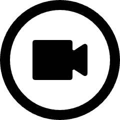 Meeting Camera Circle Alternate Icon from Ultimate Bold Set