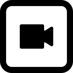 Meeting Camera Square Alternate Icon from Ultimate Bold Set