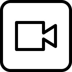 Meeting Camera Square Icon from Ultimate Light Set