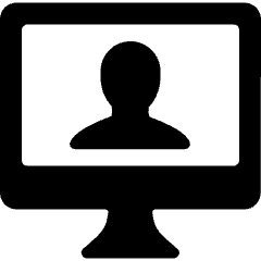 Meeting Monitor Webcam Icon from Ultimate Bold Set