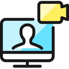 Meeting Monitor Icon from Ultimate Colors Set