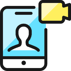 Meeting Smartphone Icon from Ultimate Colors Set