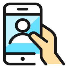 Meeting Smartphone Hold 1 Icon from Ultimate Colors Set