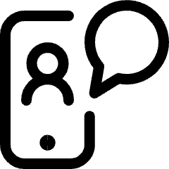 Meeting Smartphone Message Icon from Ultimate Regular Set