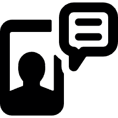 Meeting Smartphone Message Icon from Ultimate Bold Set