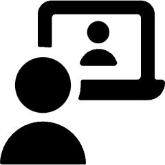 Meeting Team Laptop 1 Icon from Ultimate Bold Set