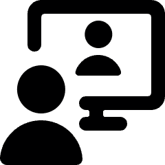 Meeting Team Monitor 1 Icon from Ultimate Bold Set