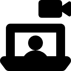 Video Call Laptop Icon from Nova Solid Set