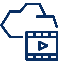 Video Cloud Icon from Cyber Line Set