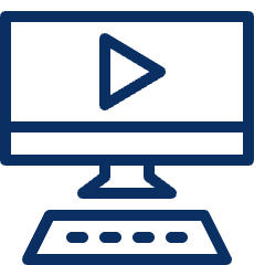 Video Computer Icon from Cyber Line Set