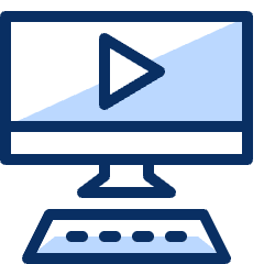 Video Computer Icon from Cyber Duotone Set