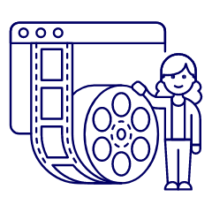 Video Editor 4 Illustration from UX Line Set