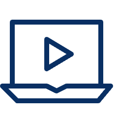 Video Laptop Icon from Cyber Line Set