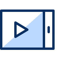 Video Mobile Landscape Icon from Cyber Duotone Set