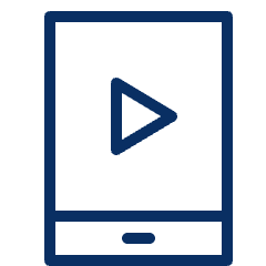 Video Mobile Portrait Icon from Cyber Line Set
