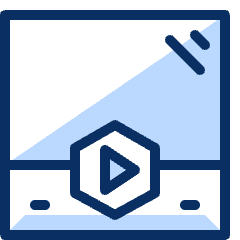Video Player 2 Icon from Cyber Duotone Set