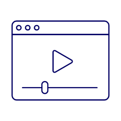 Video Player App Illustration from UX Line Set