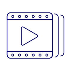 Video Player Film Illustration from UX Line Set