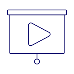 Video Projector Illustration from UX Line Set