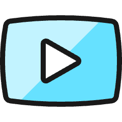 Video Player 1 Icon from Ultimate Colors Set