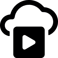 Video Player Cloud Icon from Ultimate Bold Set