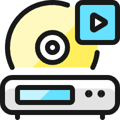 Video Player Device Play Icon from Ultimate Colors Set