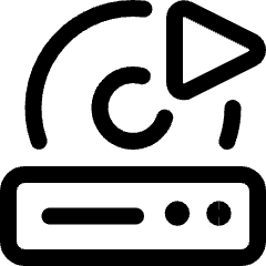 Video Player Device Play Icon from Ultimate Regular Set