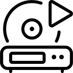 Video Player Device Play Icon from Ultimate Light Set