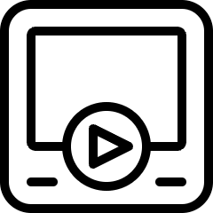 Video Player Interface Icon from Ultimate Light Set