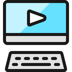 Video Player Monitor Icon from Ultimate Colors Set