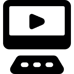 Video Player Monitor Icon from Ultimate Bold Set