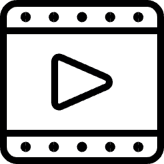 Video Player Movie 2 Icon from Ultimate Light Set